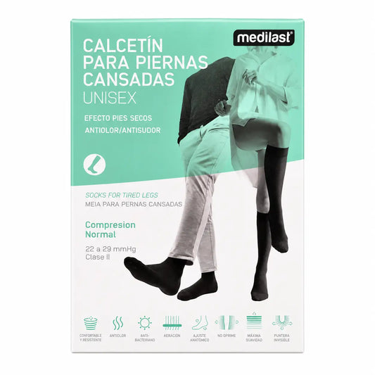 Chaussettes Medilast 300 noires moyennes