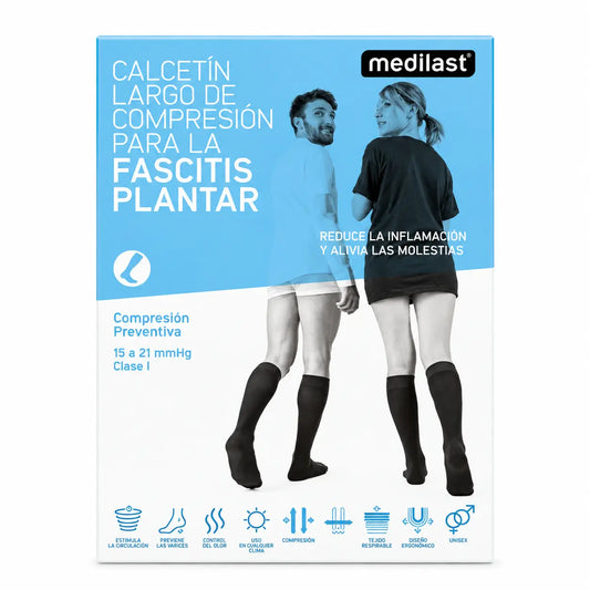 Medilast Fascitis Long Socks Black Large Size