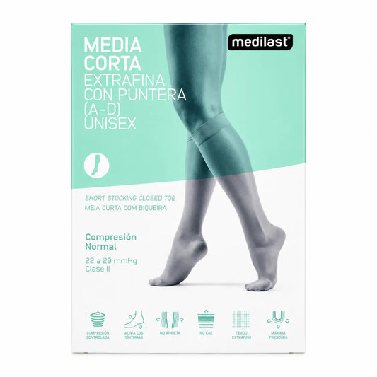 Medilast Short Stocking Beige Medium Size
