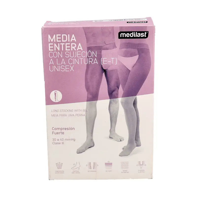 Medilast Long Stocking Strong Holds Right/Medium Waist