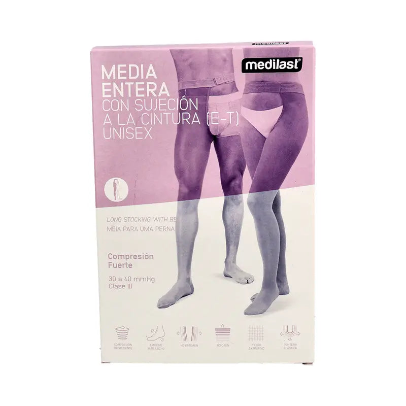Medilast Long Stocking Strong Hold-Up Waistband Left/Large