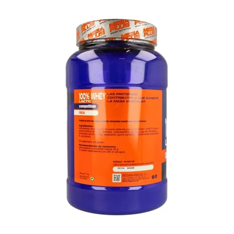 Mega Plus Whey 100% Prot Fraise 500Gr.