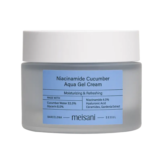 Meisani Crème gel aqua au concombre et à la niacinamide, 50 ml