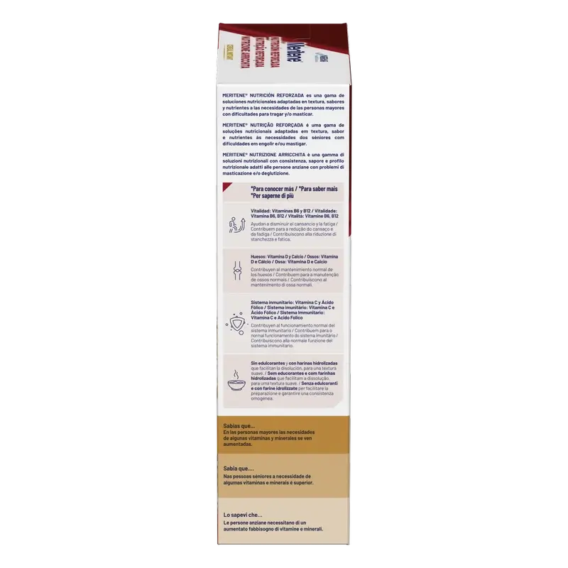 Meritene Cereal Instant Cream of 8 Cereals with Honey, 520 grammes