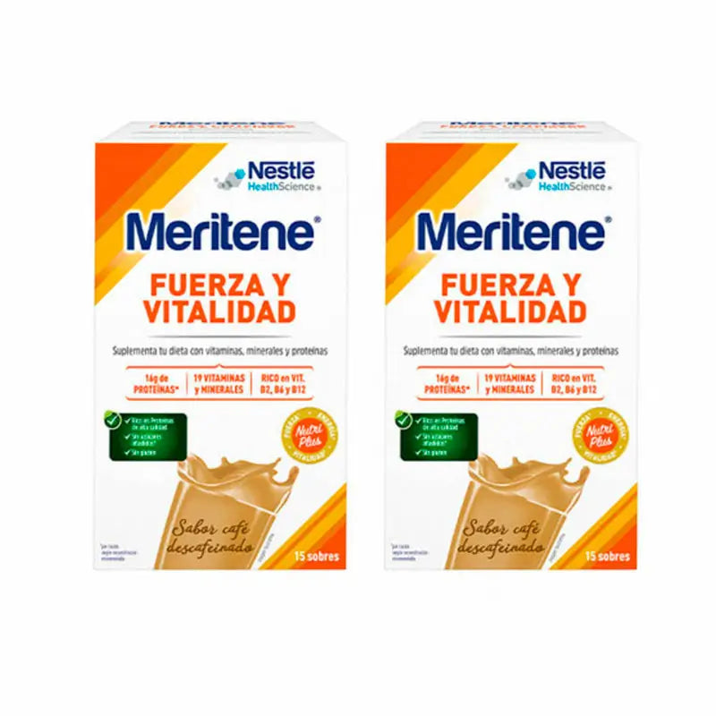 Meritene Strength & Vitality Decaffeinated Coffee Flavoured Shake 2x15 Sachets