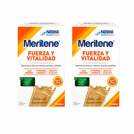 Meritene Strength & Vitality Decaffeinated Coffee Flavoured Shake 2x15 Sachets