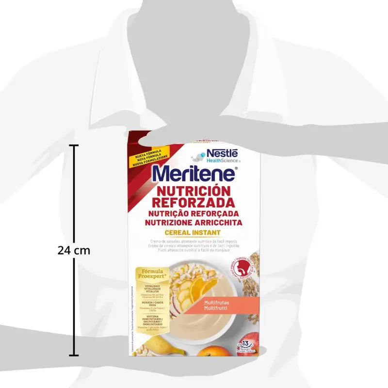 Meritene Nutrition Renforcée Céréales Instantanées - Multifruit , 1 sachet de 520 g