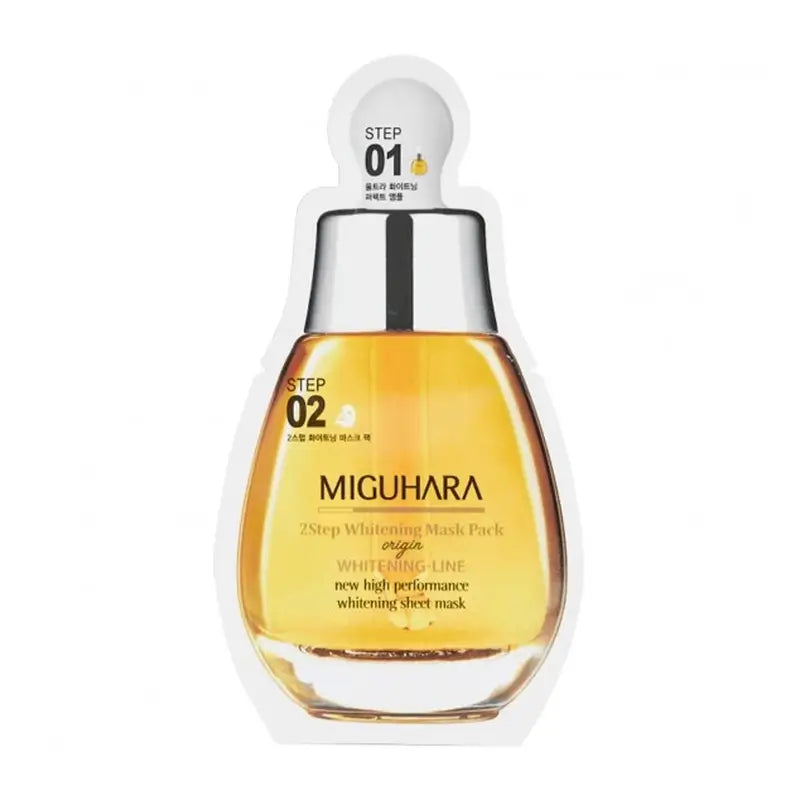 Miguhara 2 Step Whitening Mask Pack Origin , 1,7ml + 25ml