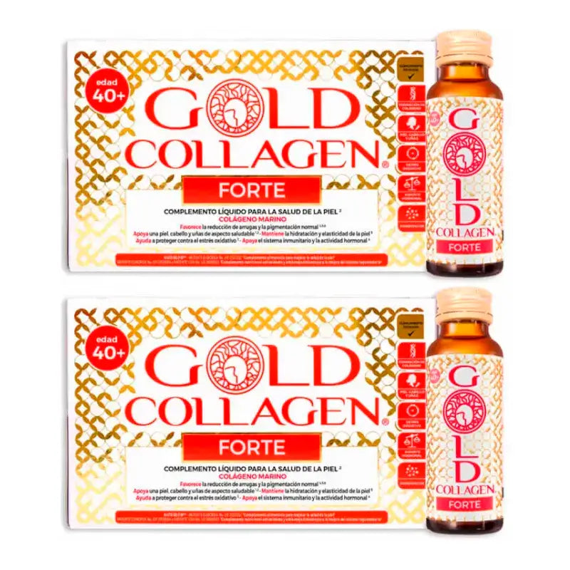 Gold Collagen Forte, paquet de 2 x 10 x 50 ml