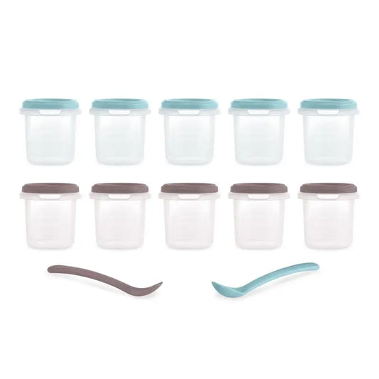 Miniland Set Of 10 Terra Airtight Containers 200Ml