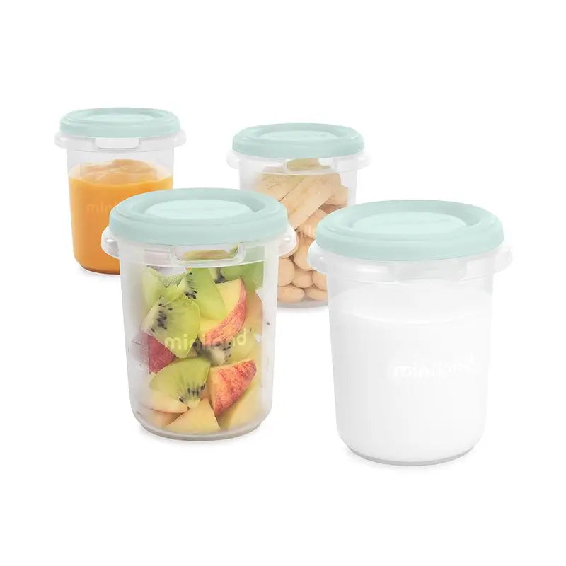Miniland Set Of 4 Airtight Hermisized Mint 250Ml