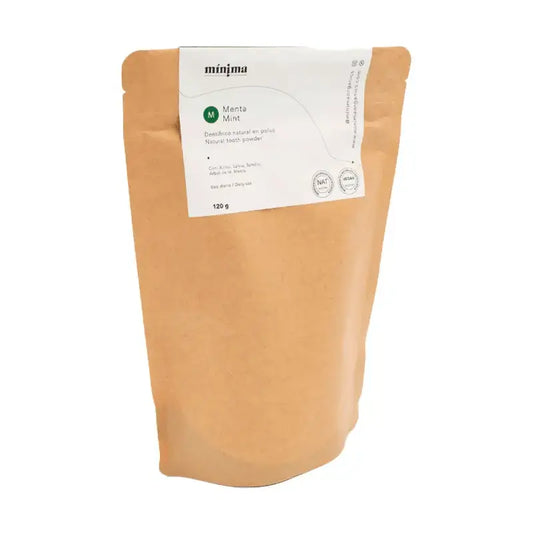 Minima Organics Fluoride Free Vegan Toothpaste Powder In Compostable Pouch - 120 G