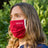 Masque Miss Wood - Masque en tissu rouge - Cavalerie 1 pièce