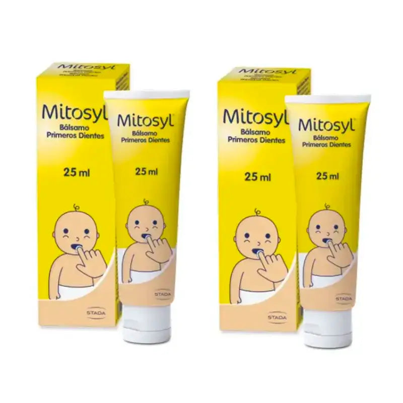 Baume pour les premières dents Mitosyl, paquet de 2 x 25 ml