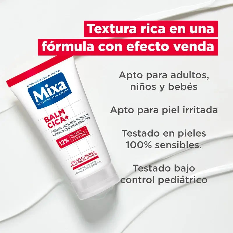 Mixa Balm Cica+, Baume réparateur multi-usages, 50 ml
