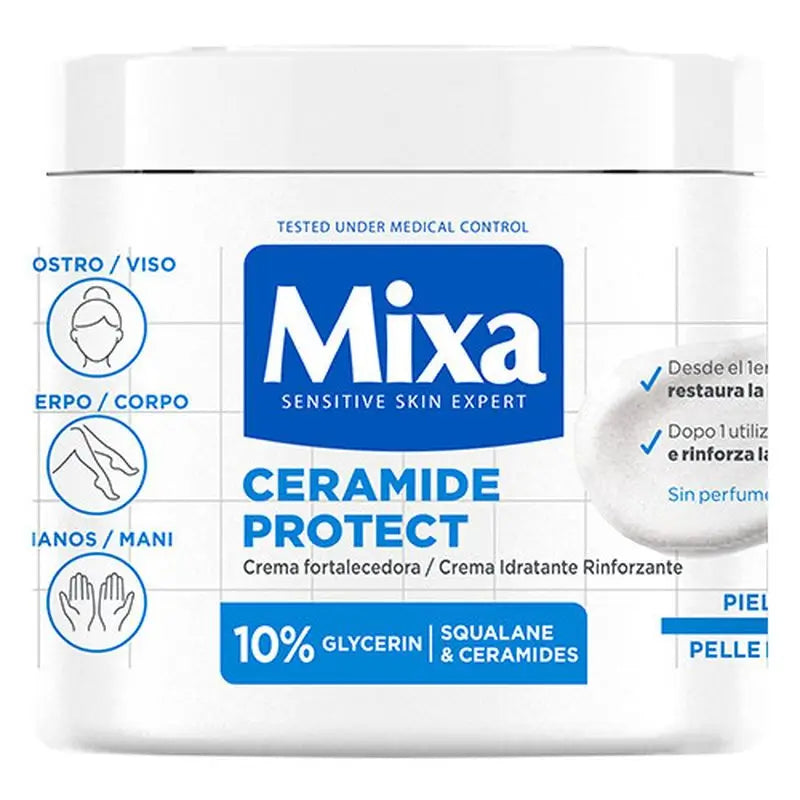 Mixa Ceramide Protect Crème Fortifiante Pour Peaux Très Sèches 400Ml
