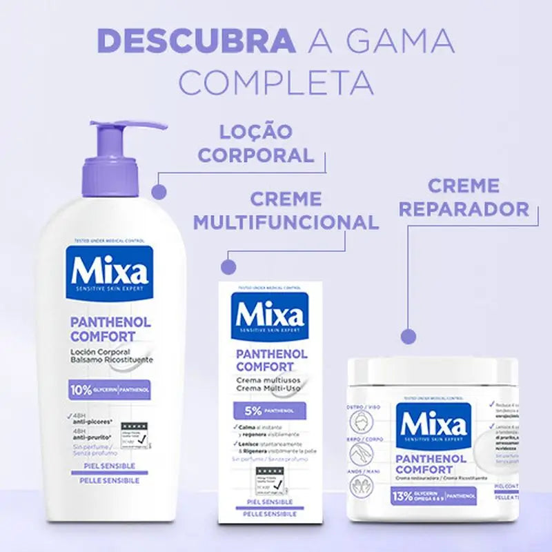 Mixa Panthenol Comfort Restorative Cream For Atopic Prone Skin 400Ml
