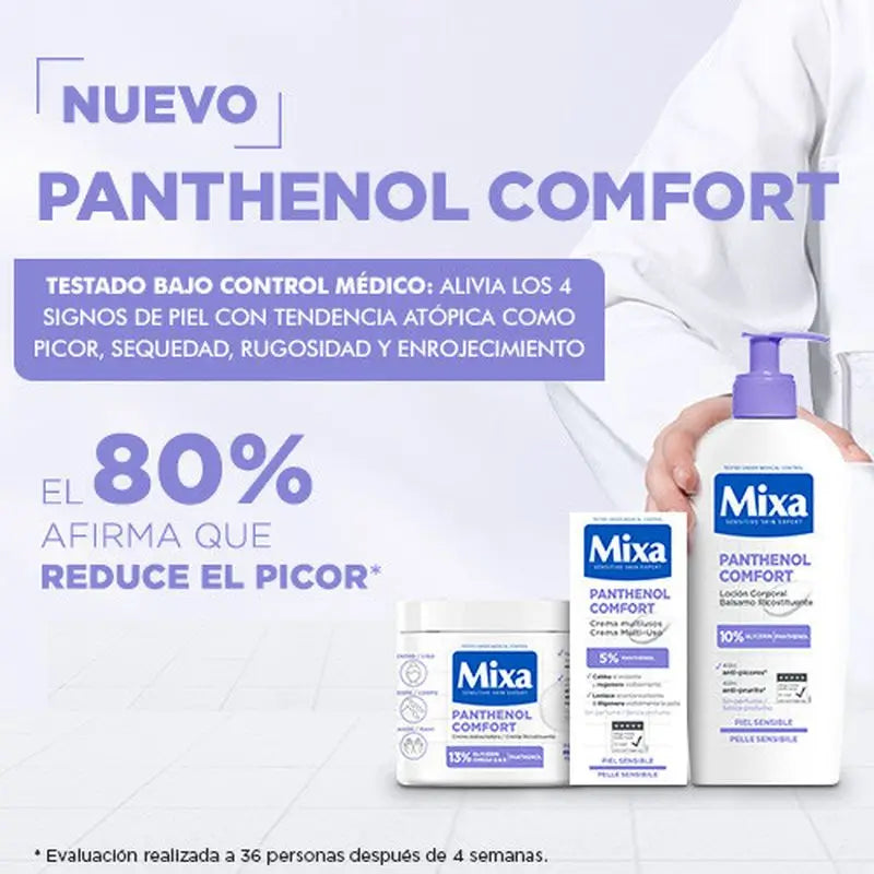 Mixa Panthenol Comfort Restorative Cream For Atopic Prone Skin 400Ml