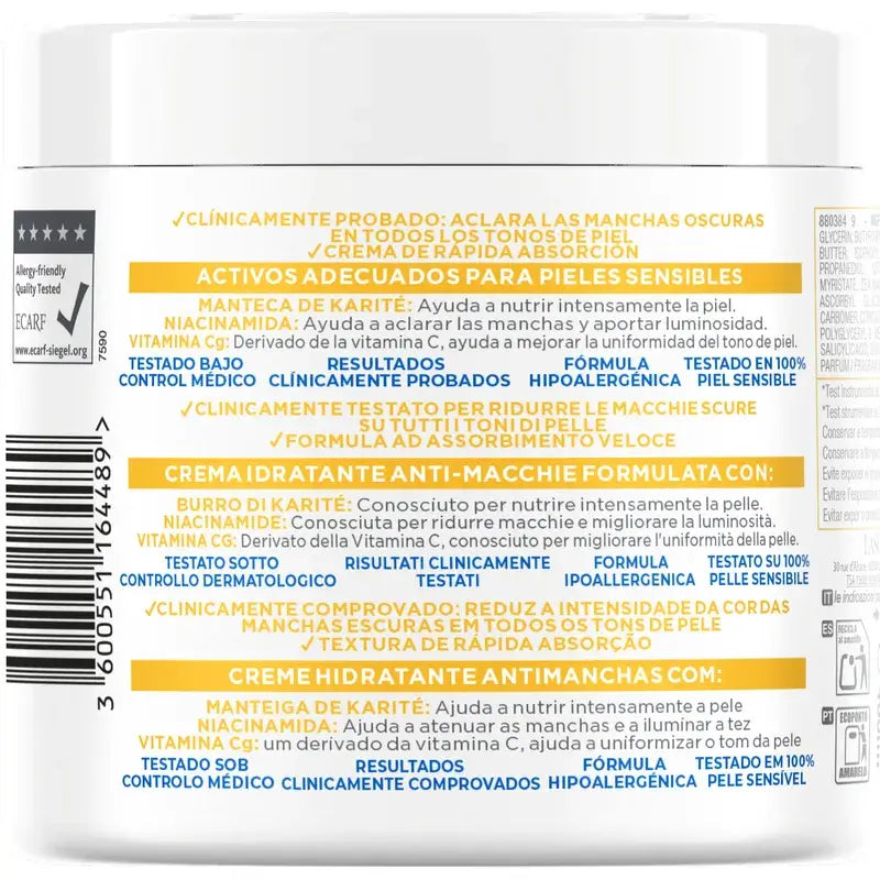 Mixa Crème anti-taches à la niacinamide, 400 ml