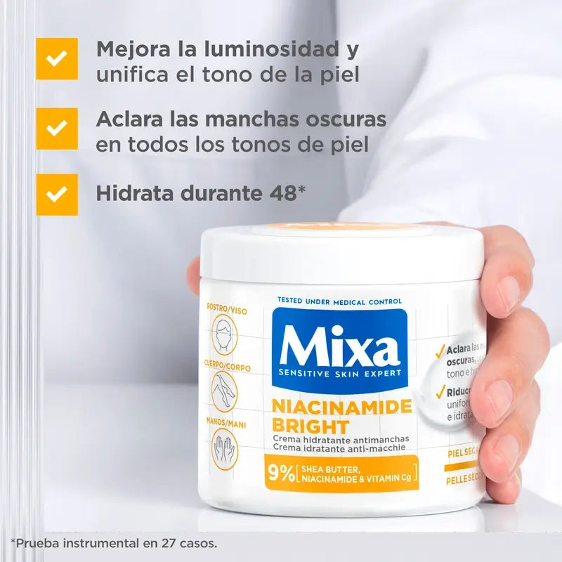Mixa Crème anti-taches à la niacinamide, 400 ml