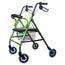 Mobiclinic Folding Walker With Seat And Backrest Green