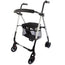Mobiclinic Folding Walker With Seat And Backrest Grey