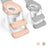 Mobiclinic Lala rose et blanc Siège de toilette pliant pour enfants