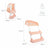 Mobiclinic Lala rose et blanc Siège de toilette pliant pour enfants