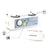 Mobiclinic Mobi3 Antiescaras Matelas d'air avec compresseur, 17 cellules. 200x105x12,8cm