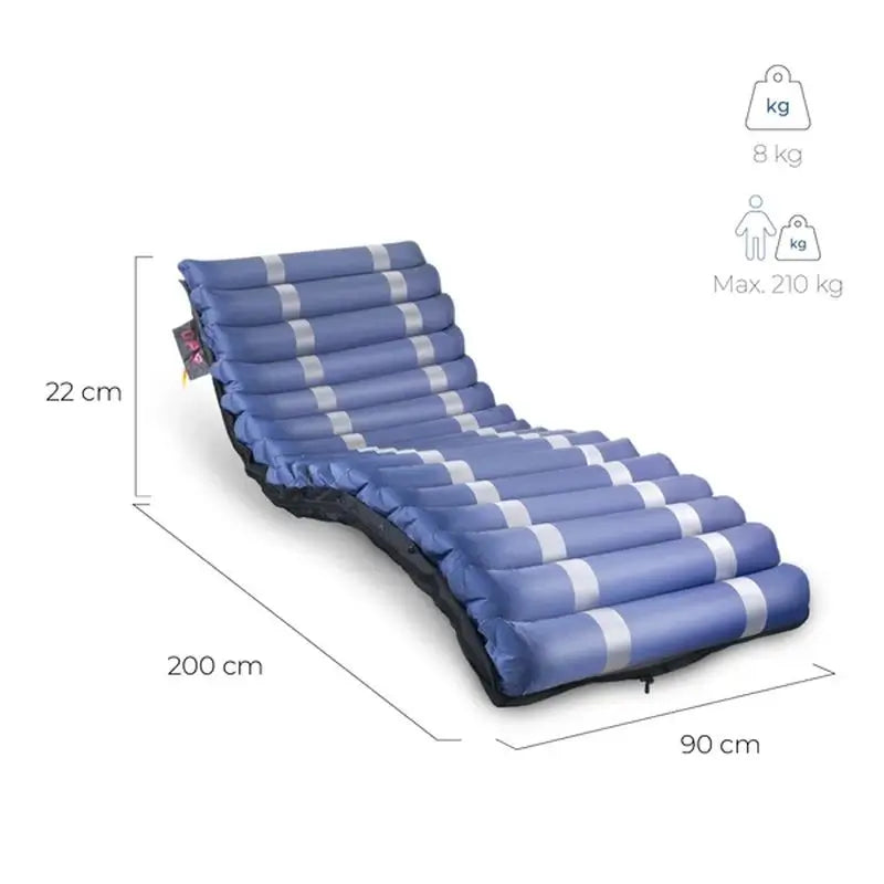 Mobiclinic Mobi4 Air Matelas anti-escarre avec compresseur, 20 cellules. 200 x 90 x 22 cm