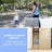 Lit bébé à hauteur réglable Mobiclinic Moon Grey avec mode sommeil
