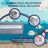 Lit bébé à hauteur réglable Mobiclinic Moon Grey avec mode sommeil