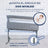 Lit bébé à hauteur réglable Mobiclinic Moon Grey avec mode sommeil