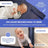 Mobiclinic Lit de voyage à roulettes - Portable - Pliable - Robuste - Tissu respirant - Sac de transport - Bleu - Mofli