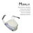Elévateur de salle de bain Mobiclinic Modèle Muralla avec couvercle, pliable et réglable jusqu'à 5, 10 et 15 cm