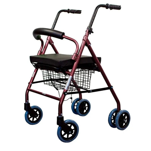 Mobiclinic Pack Foldable Walking Frame And Special Anti-decubitus Cushion With Basket