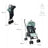 Mobiclinic Elefant Poussette pliante 15 Kg Vert