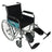 Fauteuil roulant pliant Mobiclinic avec accoudoirs et repose-pieds noir