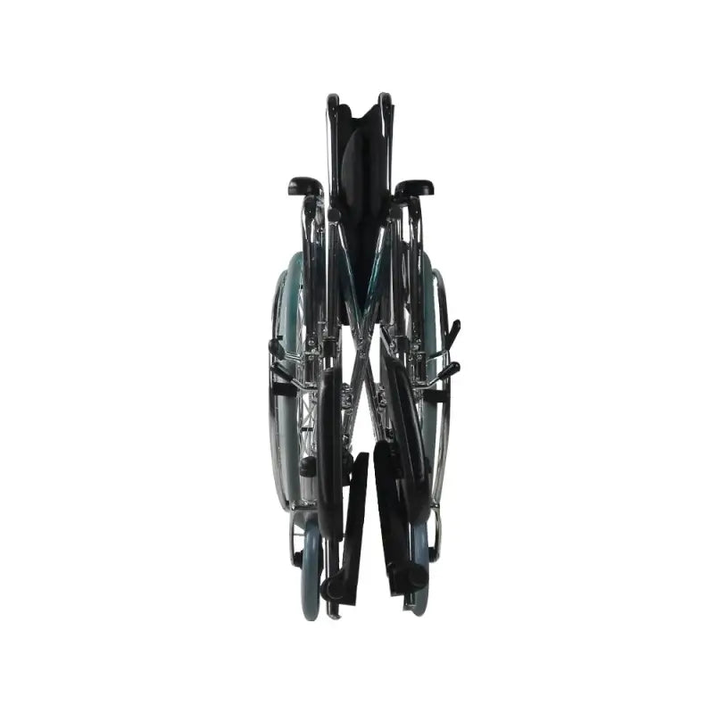 Fauteuil roulant pliant Mobiclinic avec accoudoirs et repose-pieds noir