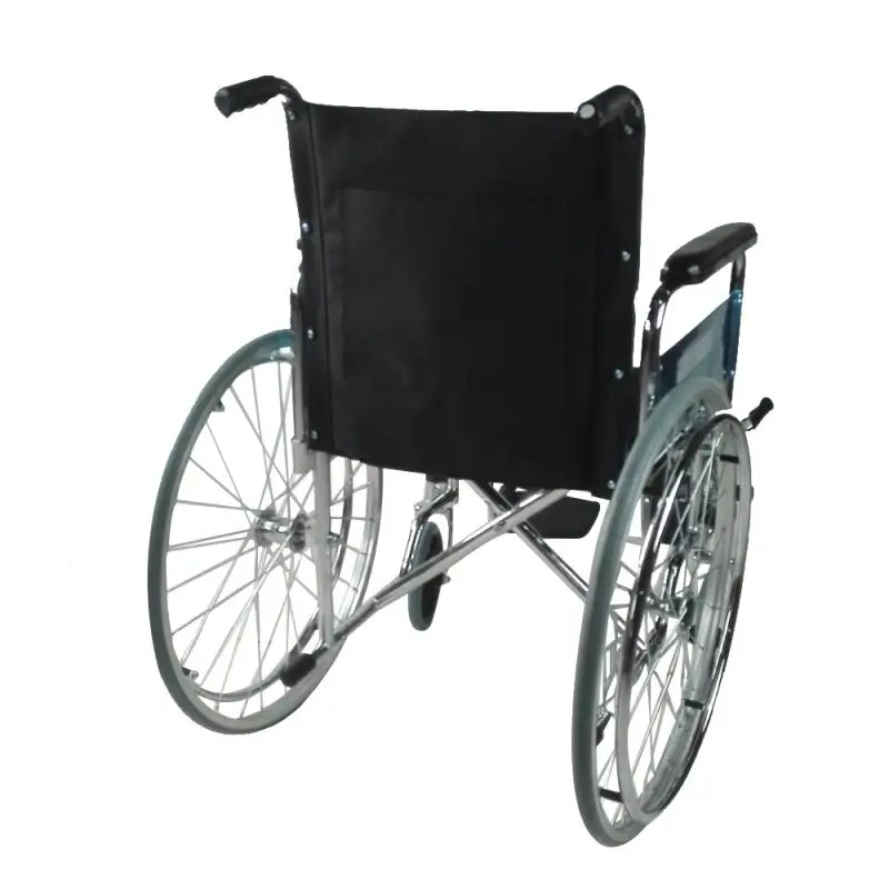 Fauteuil roulant pliant Mobiclinic avec accoudoirs et repose-pieds noir