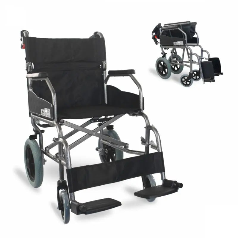 Mobiclinic Folding Wheelchair With Removable Footrests And Folding Backrest