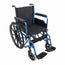 Mobiclinic Folding Wheelchair With Removable Rear Wheels Blue