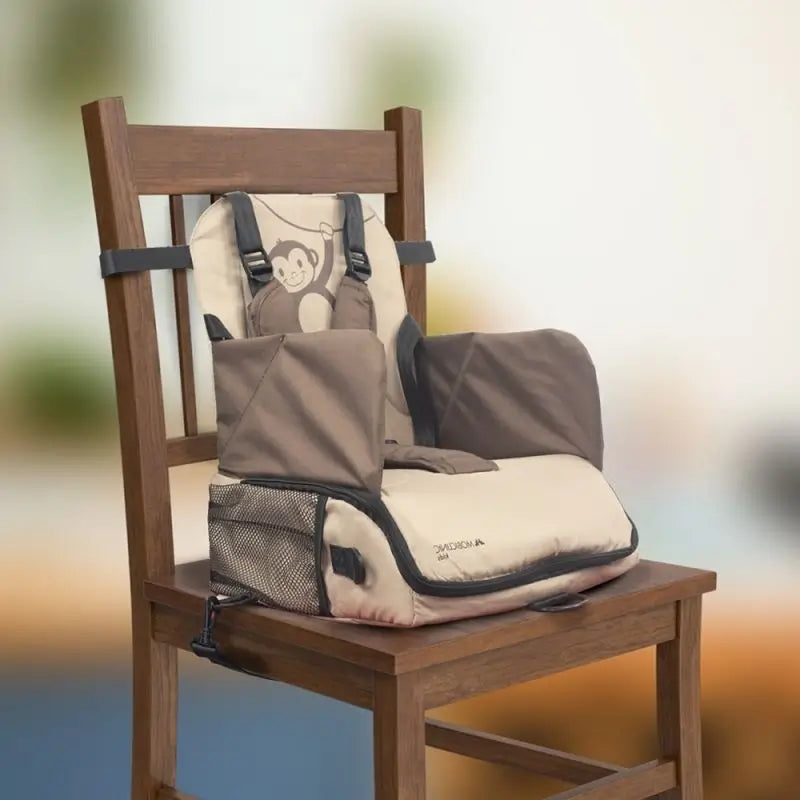 Chaise haute de voyage pliante Mobiclinic Monkey Beige
