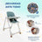 Chaise haute Mobiclinic Simba verte
