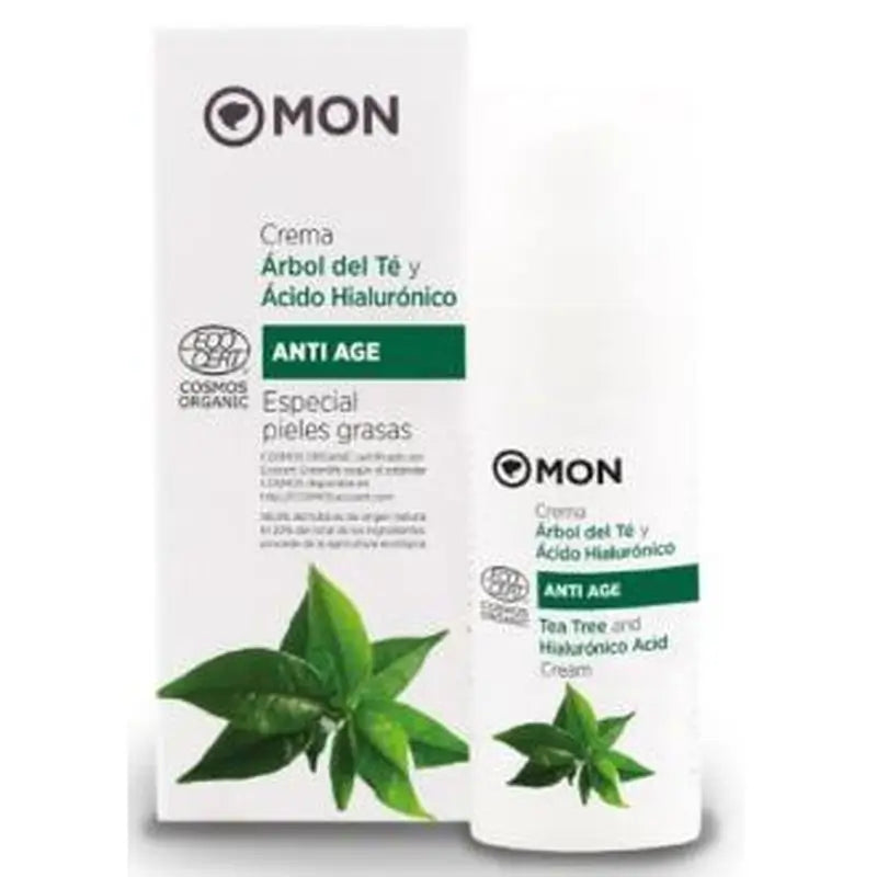 Mondeconatur Facial Cream Tea Tree And Hyaluronic Acid. 50Ml. Bio