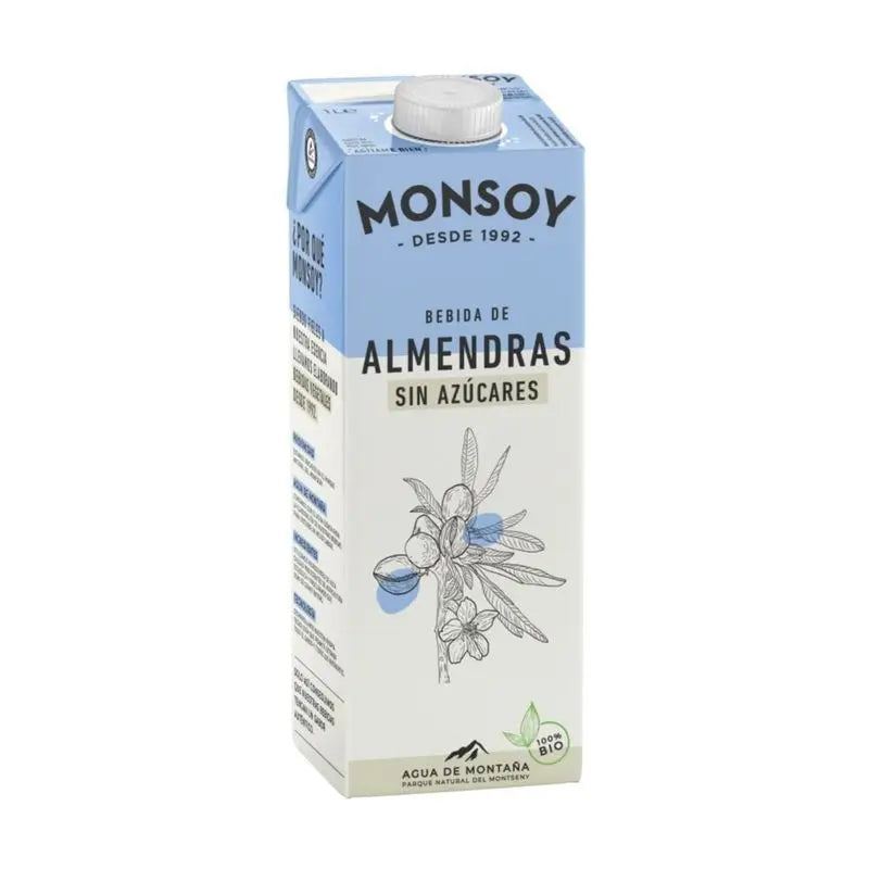 Monsoy Vegetable Almond Drink 1Lt 6Pcs Bio S/A
