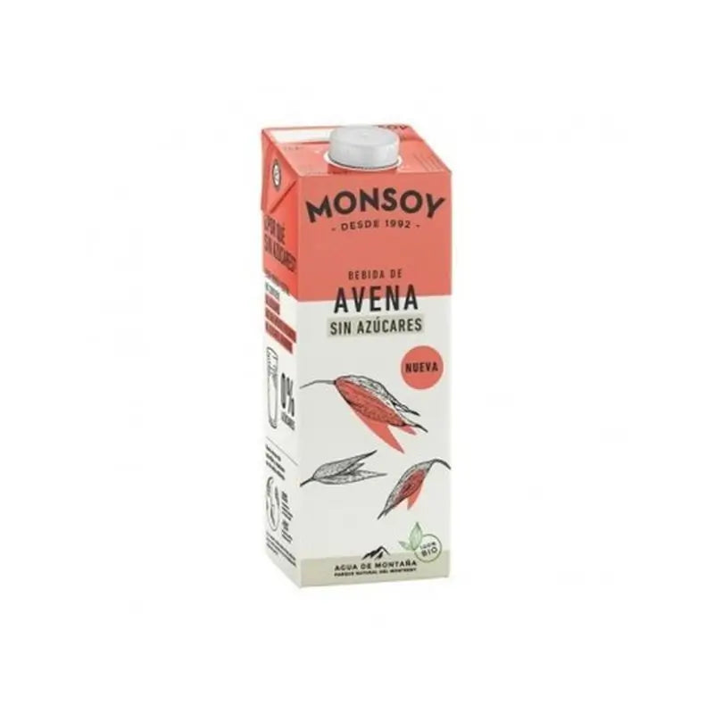 Monsoy Oatmeal Vegetable Drink 0% Sugar 1Lt 6Pcs. Bio