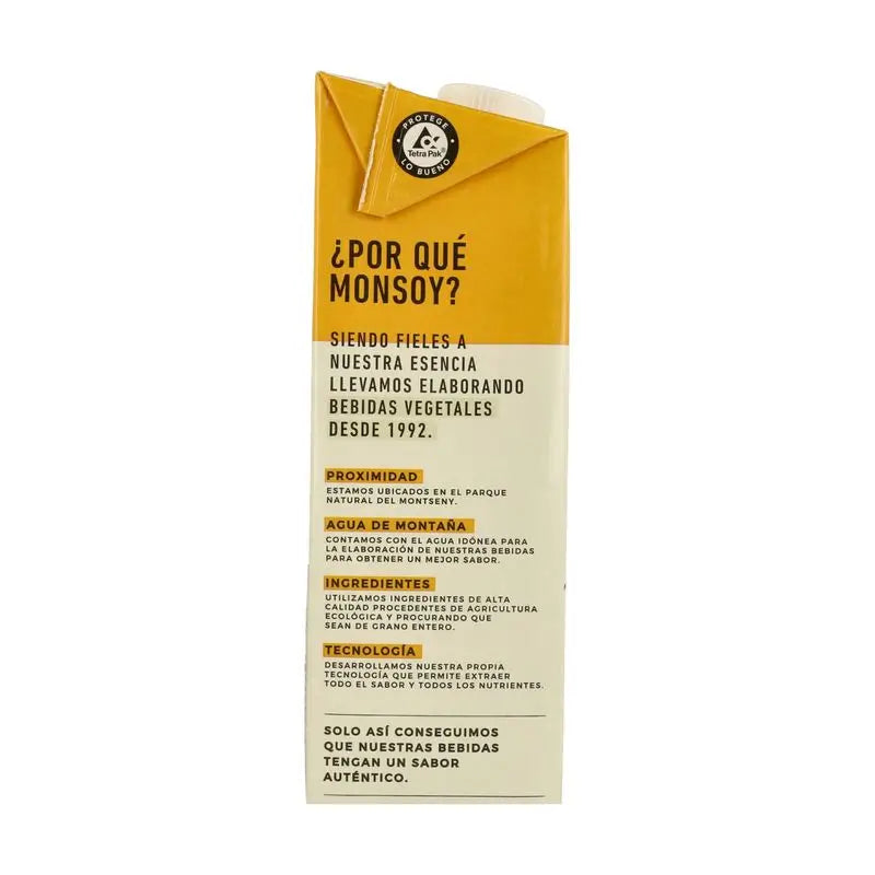Monsoy Boisson végétale aux flocons d'avoine sans gluten 1Lt 1 pcs Bio