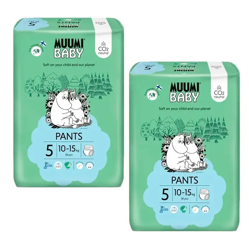 Couches d'apprentissage Moomin Baby Taille 5 , 2 x 38 pcs.