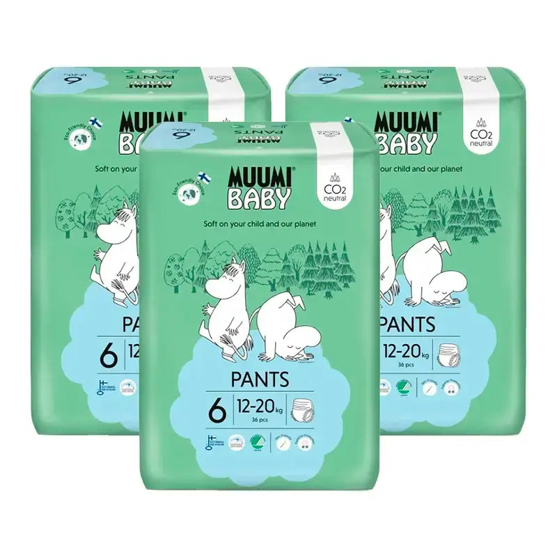 Couches d'apprentissage Moomin Baby Taille 6, 3 x 36 pcs.